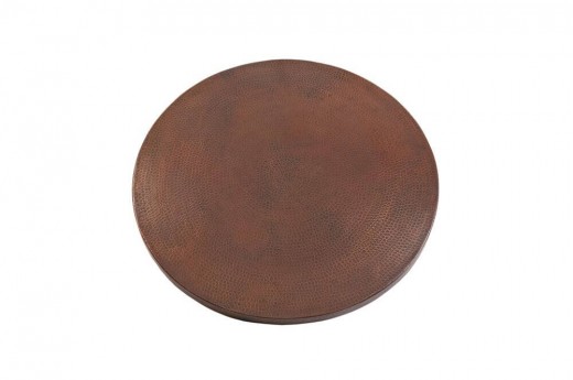 Ttr24db 24 In. Round Hammered Copper Table Top