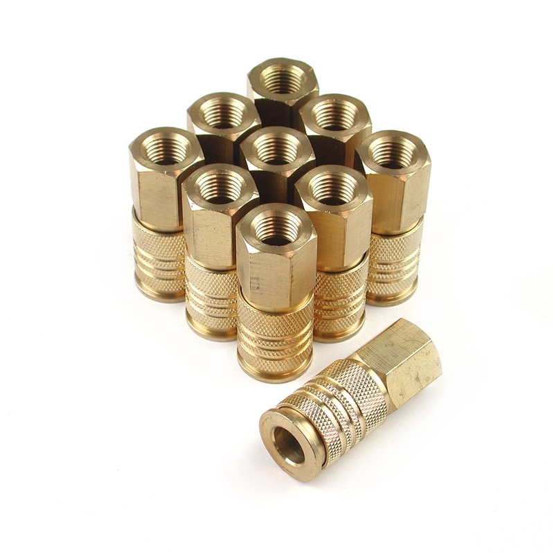 Uc1414fb-b10b 0.25 X 0.25 In. Universal Brass Coupler With Female Npt - Pack Of 10