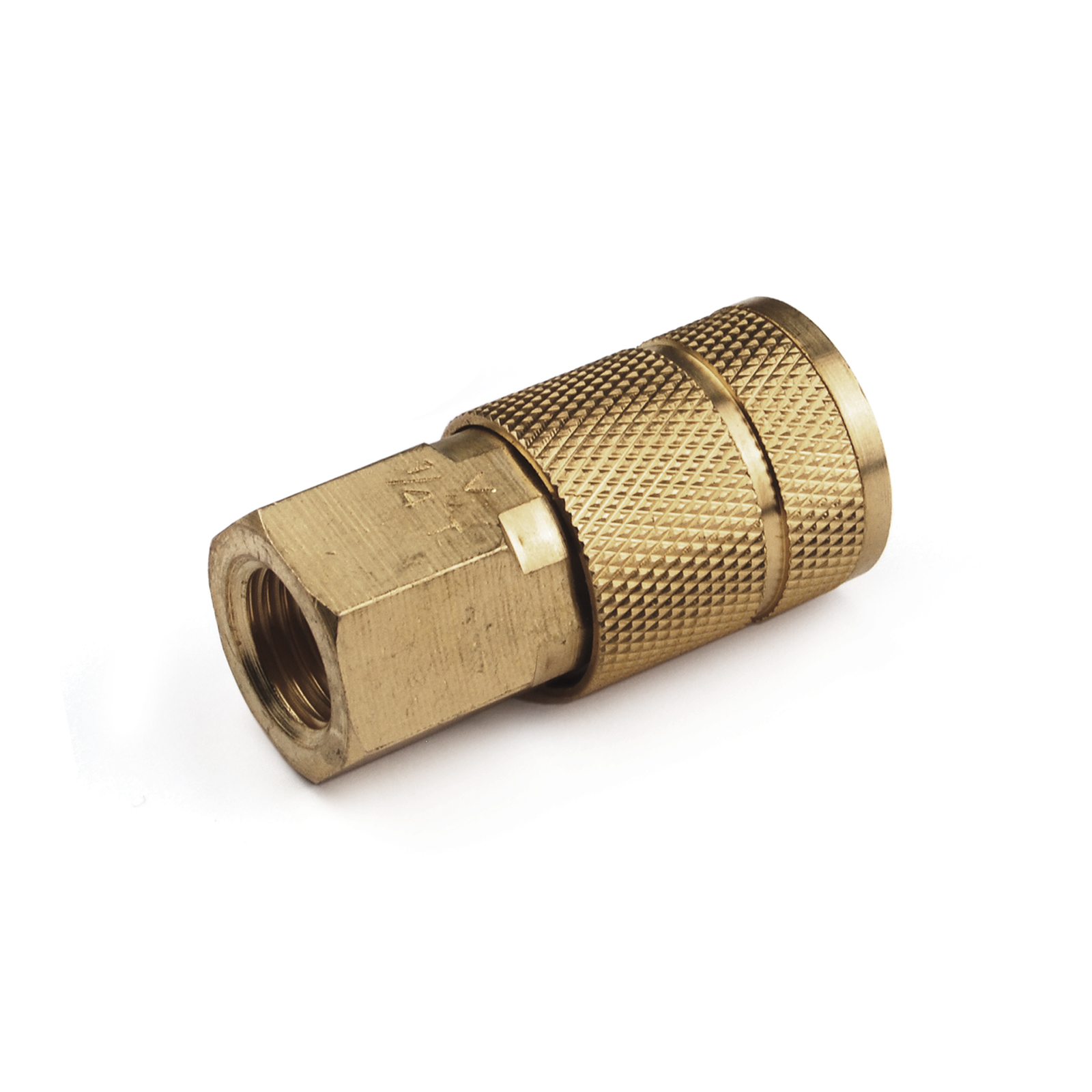 Tc1414fb6 0.25 In. Automotive 6-ball Brass Coupler With 0.25 In. Female Npt