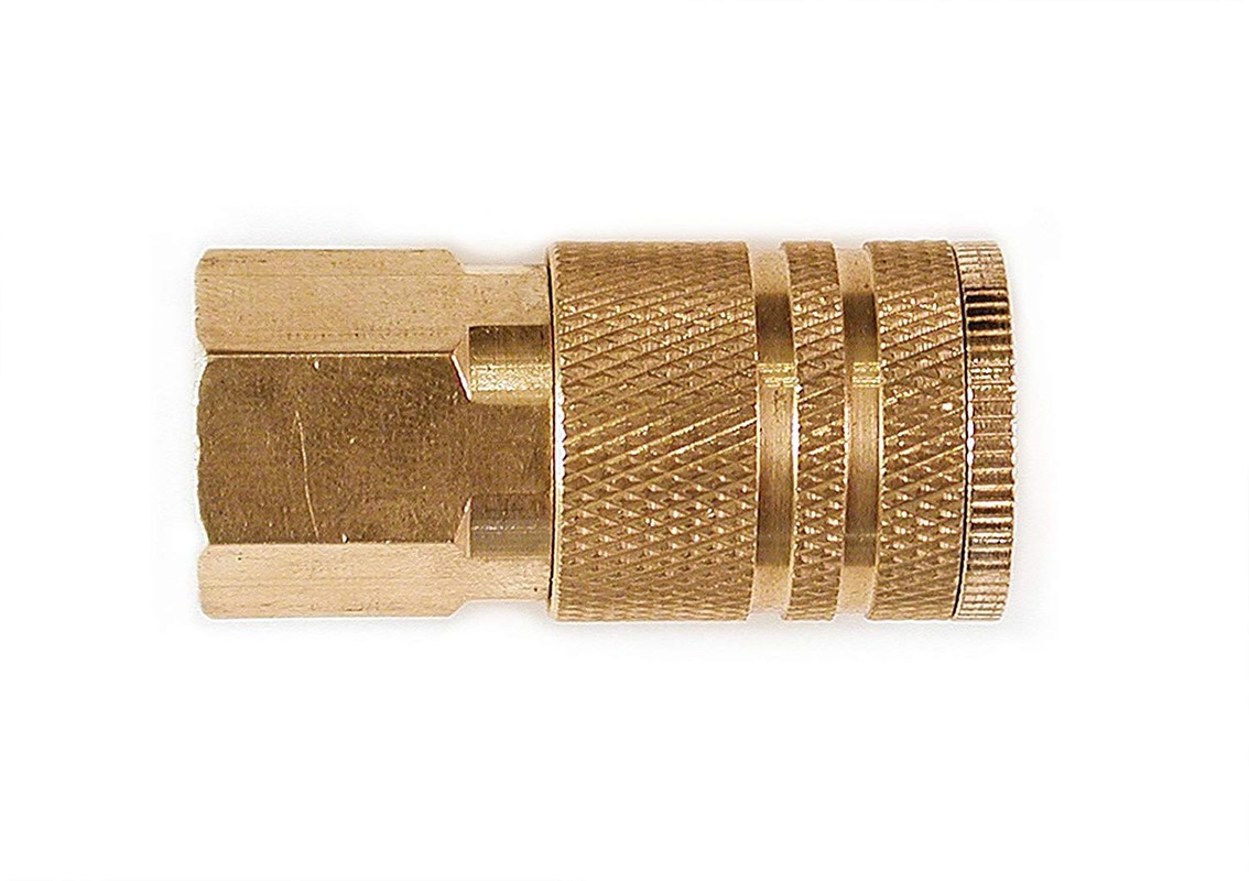Ic1414fb6 0.25 X 0.25 In. Female Npt Industrial 6-ball Brass Coupler