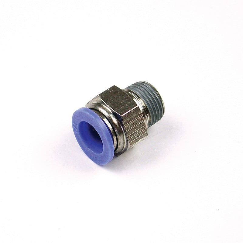 Pc1238m 0.5 In. To 0.37 In. Male Npt Straight Union Push To Connect