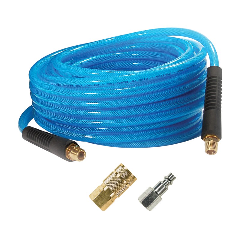 Pu140502c-b 0.25 In. X 50 Ft. Poly Air Hose With Couplers