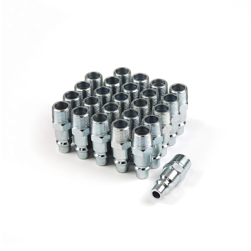 Ip3814ms-b25-p Industrial Plug Steel 0.37 In. X 0.25 In. Male Npt - Pack Of 25