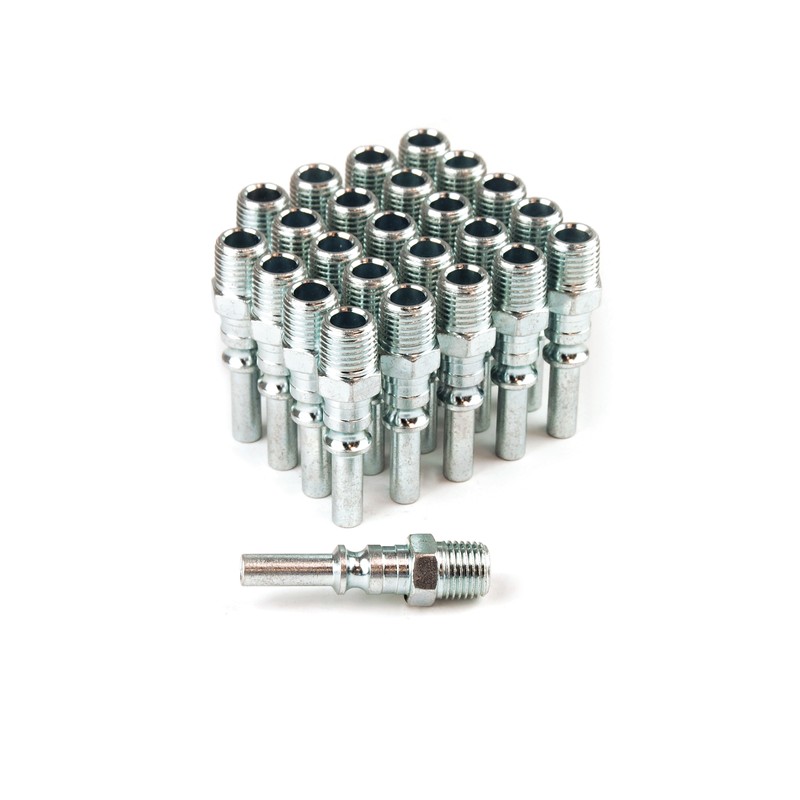Lp1414ms-b25b Lincoln Steel Plug 0.25 X 0.25 In. Male - 25 Piece