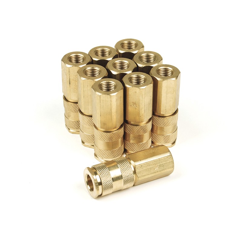Xhc1414fb6-b10b Xp Extreme Performance Series Hi-flow Brass Coupler 0.25 X 0.25 In. Female - Pack Of 10