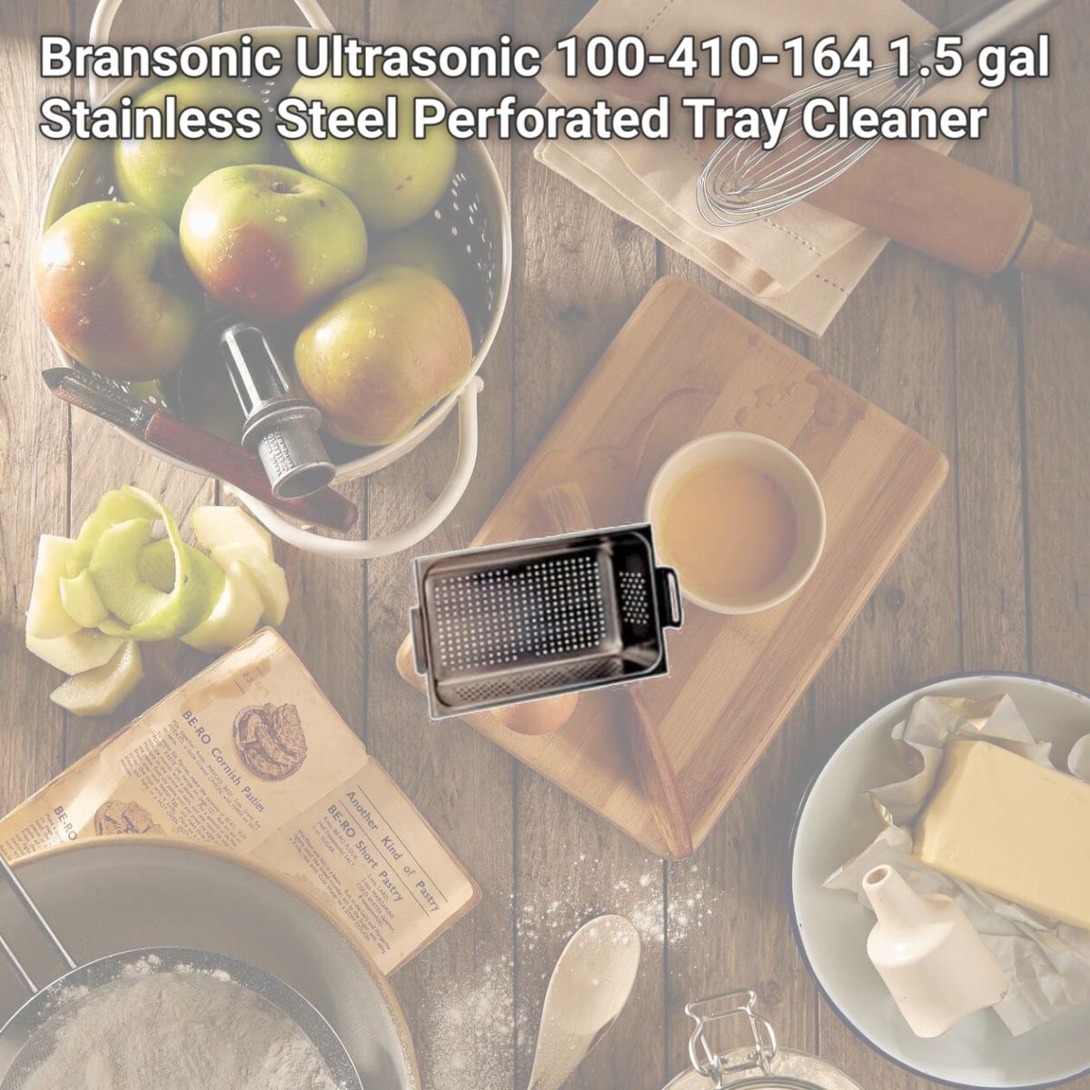 Picture of Bransonic Ultrasonic 100-410-164 1.5 gal Stainless Steel Perforated Tray Cleaner