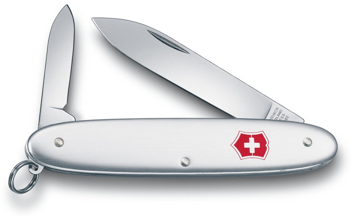 Swiss Army Brands Vic-0.6901.16us2 2019 Victorinox Excelsior Two Blade Alox With Keyring, Silver