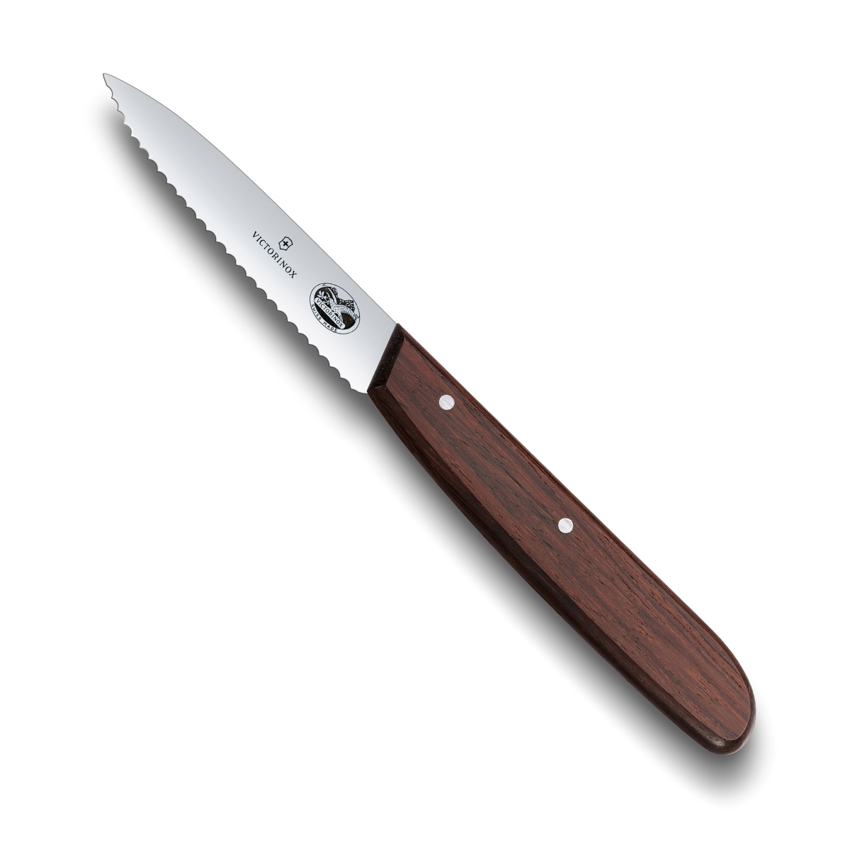 Swiss Army Brands Vic-40000 2019 3 In. Victorinox Kitchen Wood Paring Serrated With Spear Point Blade & Handle