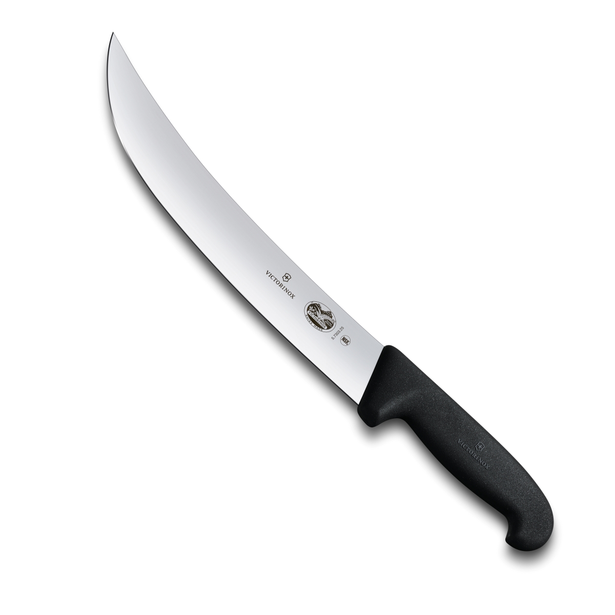 Swiss Army Brands Vic-40539 2019 10 X 2 In. Victorinox Kitchen Fibrox Pro Cimeter Blade, Black