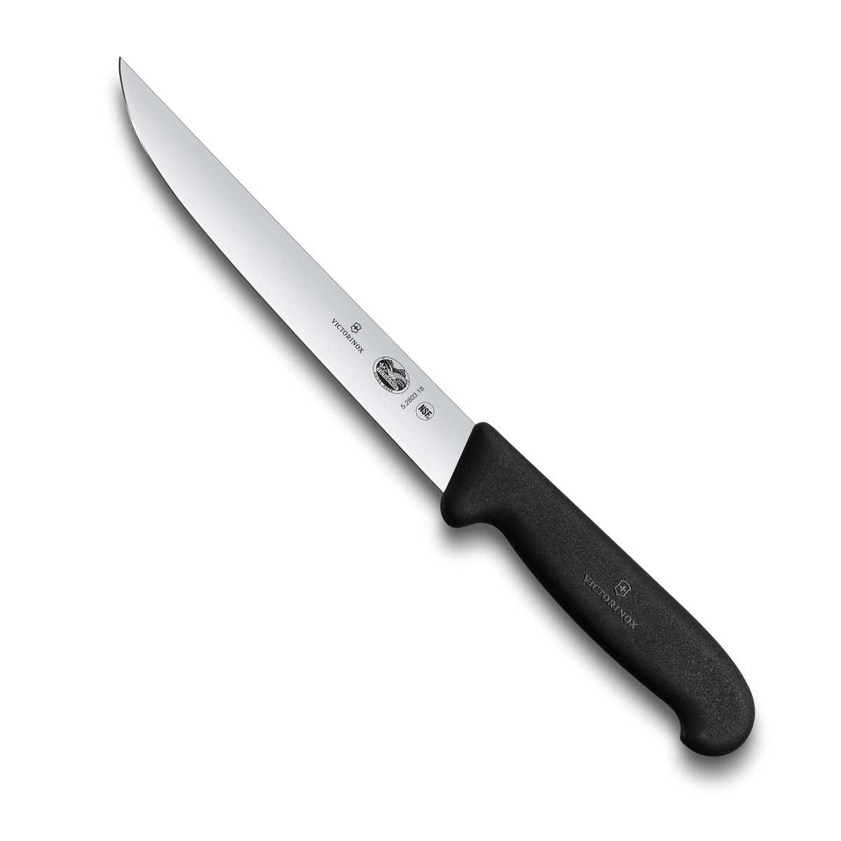 Swiss Army Brands Vic-40616 2019 7 In. Victorinox Kitchen Fillet With Straight & Semi-flexible Blade, Black