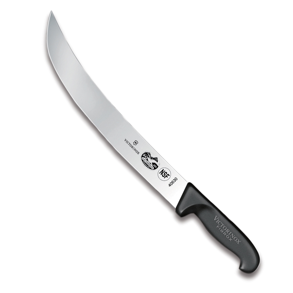 Swiss Army Brands Vic-40630 2019 12 In. Victorinox Kitchen Cimeter Blade, Black