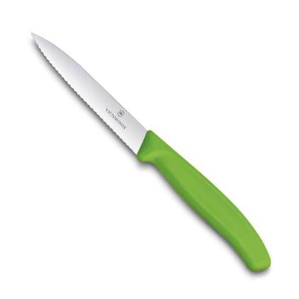 Swiss Army Brands Vic-6.7736.l4 2019 0.62 In. Victorinox Kitchen Swiss Classic Paring Straight, Spear Point Blade With Handle, Green