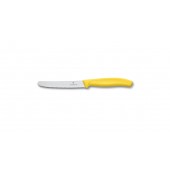 Swiss Army Brands Vic-6.7836.l118 2019 4 In. Victorinox Kitchen Swiss Classic Utility Serrated & Round Blade With Handle, Yellow
