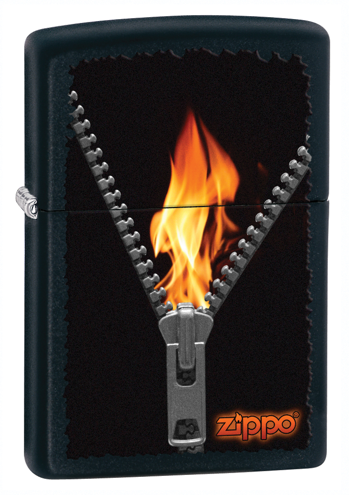 Zip-218ci006312 2019 Procut Zipper & Flame Lighter, Matte Black