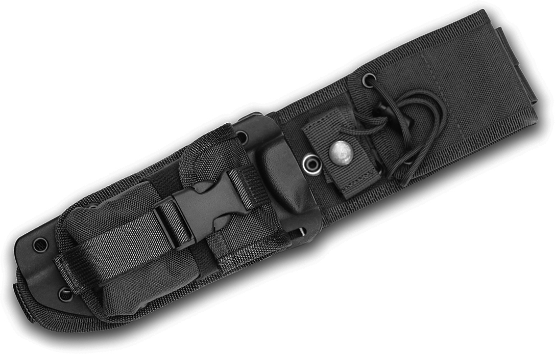 Ese-esee-5-mbsp-b 2019 5 Kydex Sheath & Molle Back Pouch - Black