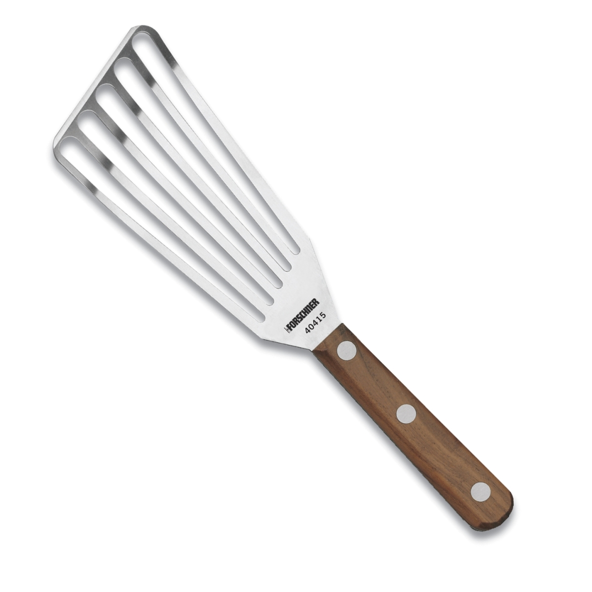 Swiss Army Brands Vic-40415 2019 Victorinox Wood Slotted Turner With Chefs & Fish - 3 X 6 In.