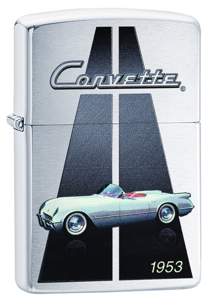 Zip-200ci403858 2019 Corvette 1953 Brushed Lighter - Chrome
