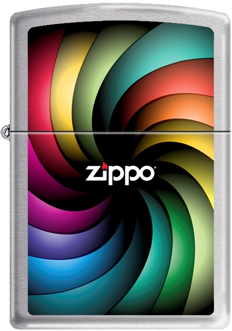 Zip-207ci013002 2019 Color Spectrum Satin Lighter - Chrome