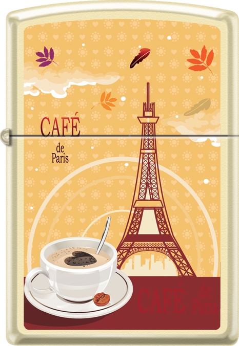 Zip-216ci018418 2019 Cafe De Paris Coffee Cup Lighter - Cream Matte