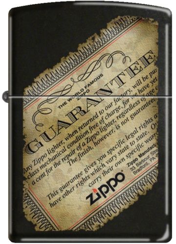 Zip-218ci011085 2019 Original Guarantee Windproof Lighter - Black Matte