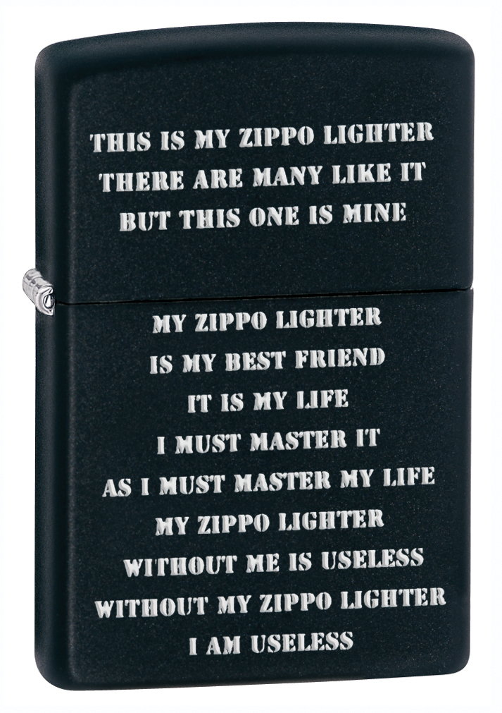 Zip-218ci003079 2019 Creed 24710 Lighter - Black Matte