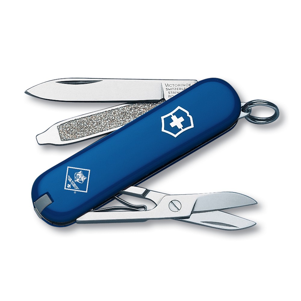 Swiss Army Brands VIC-54402 2019 Victorinox Classic SD Cub Scout Pocket Knife, Blue - 58 mm