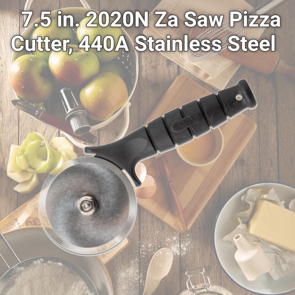 Picture of Ka-Bar KAB-9927 7.5 in. 2020N Za Saw Pizza Cutter, 440A Stainless Steel