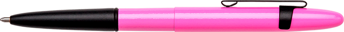 Fis-400pkb-bcl 2019 Pink Bullet Space Pen With Matte Black Finger Grip & Clip