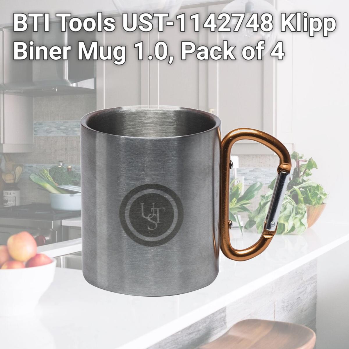 Picture of BTI Tools UST-1142748 Klipp Biner Mug 1.0, Pack of 4