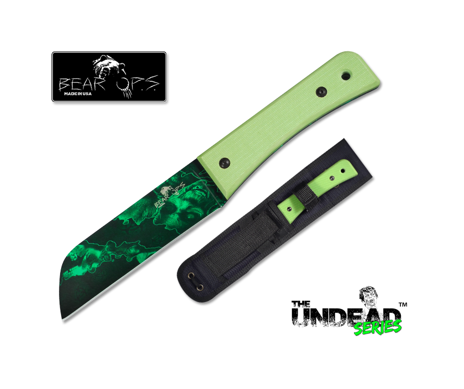 Bea-ud-cc-500 2015 9.37 In. Tac Ii G10 Handle & Reaper Z Fixed Coated Blade, Neon Green