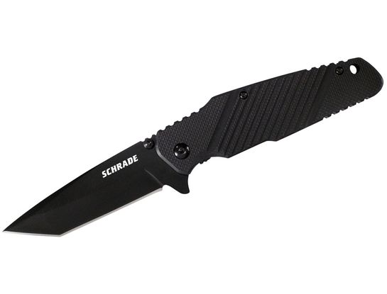 Sch-sch108tb 2016 Schrade Liner Lock Folding Knife Tanto Blade With G-10 Handle