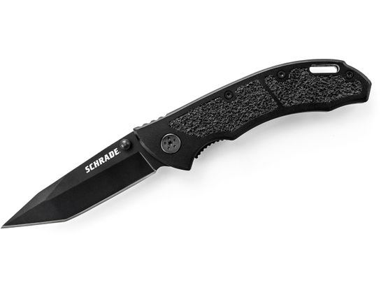 Sch-sch201t 2014 Schrade Liner Lock Folding Knife With Tanto Blade & Aluminum Handle