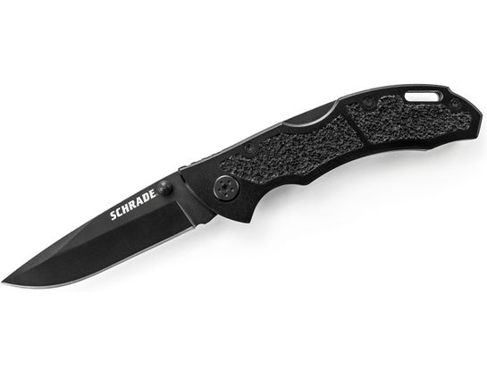 Sch-sch202 2014 Schrade Lockback Folding Knife With Drop Point Blade & Aluminum Handle