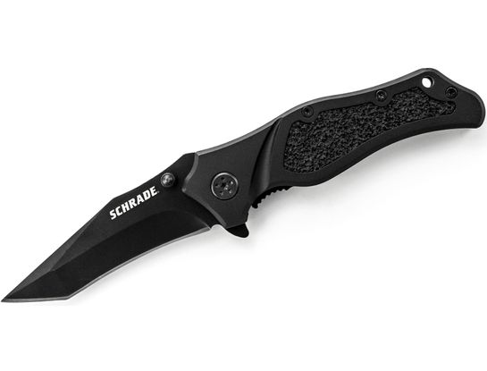 Sch-sch203t 2014 Schrade Liner Lock Folding Knife With Tanto Re-curve Blade & Aluminum Handle