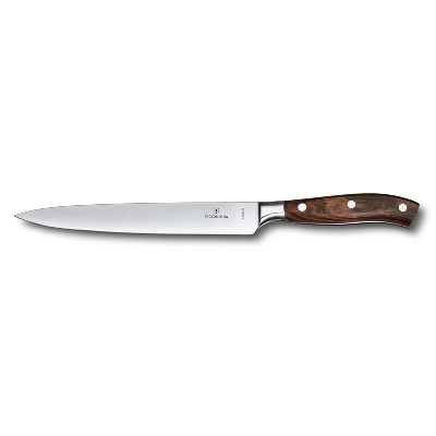 Swiss Army Brands Vic-7.7200.20g 2019 8 X 0.87 In. Victorinox Kitchen Grand Maitre Carving Straight Blade With Wood Handle