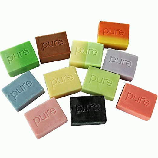 B076k6xckm Gift Set For 12 Handmade Aromatherapy Soap Bars