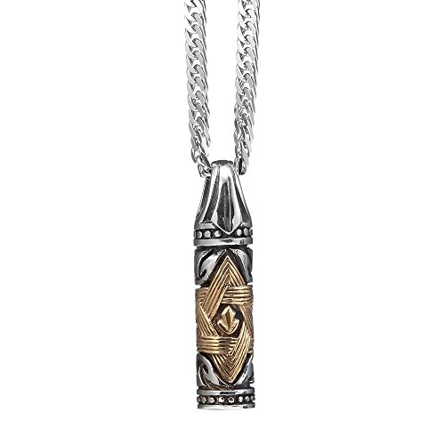 -x1135-7 Stainless Steel Star Of David Scroll Necklace