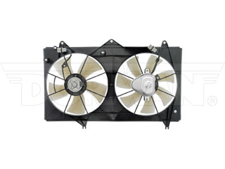 Dorman 620-531 Dual Fan Assembly Without Controller for 2002-2006 Toyota Camry - Black