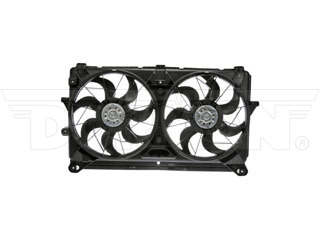 Dorman 620-653 Dual Fan Assembly Without Controller for 2007-2014 Chevrolet, 2007-2014 GMC - Black