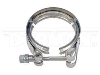 Dorman 904-255 Turbocharger To Exhaust Up-Pipes V-Band Clamp for 1996-2002 Chevrolet, 1996-2002 GMC & 1999-2005 Workhorse - Silver