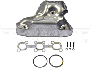 Dorman 674-934 Cast Iron Exhaust Manifold with Gaskets & Hardware to Downpipe for 2002-2004 Infiniti, 2002-2009 Nissan - Natural