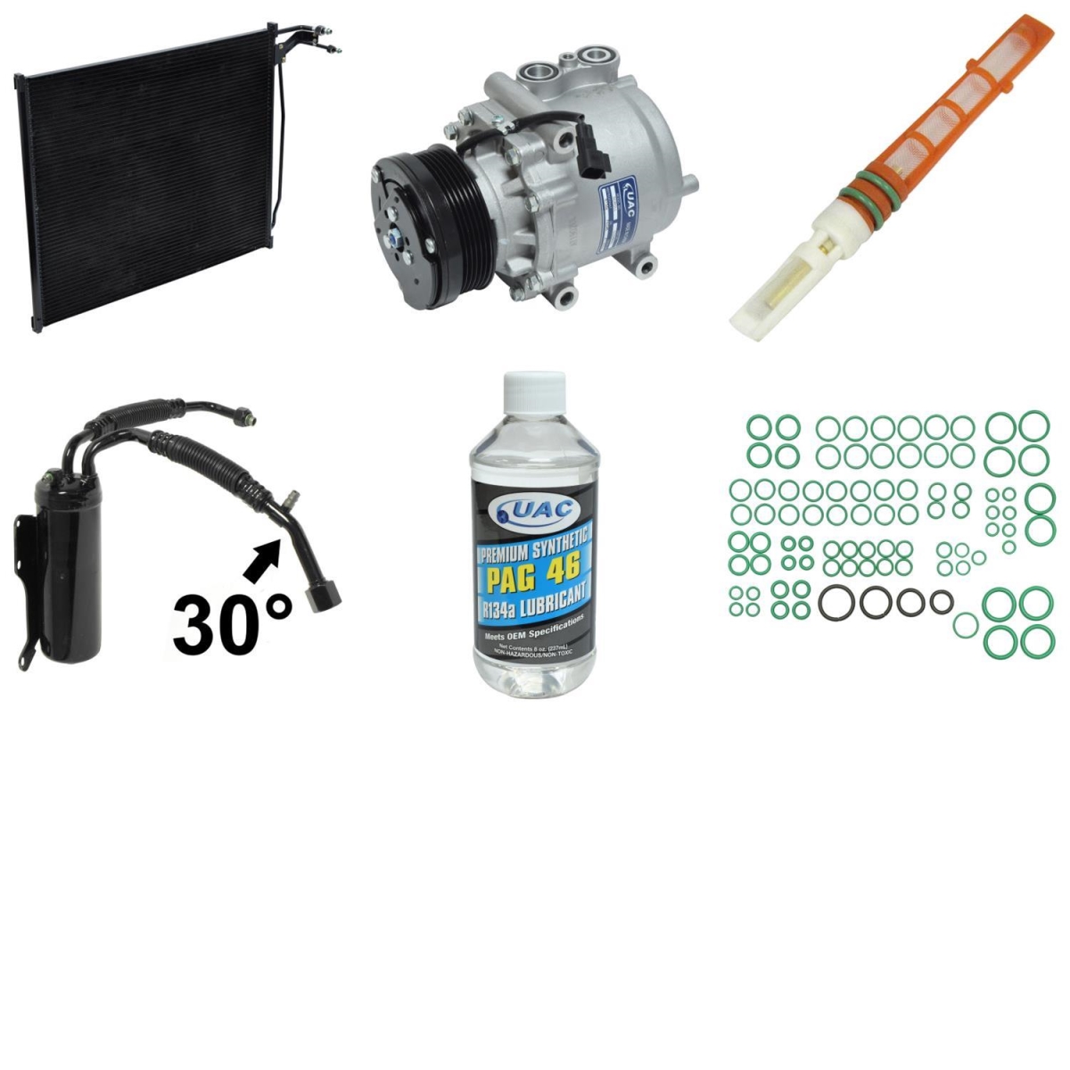 KT5607A Compressor & Component Kit for 2001 Ford E150 Econoline