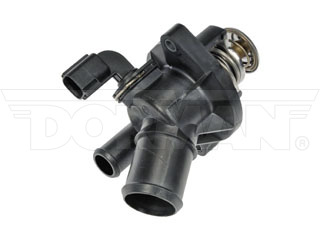 Dorman 902-820 Integrated Thermostat Housing Assembly with Sensor for 2001-2011 Ford, 2001-2003 Mazda - Black