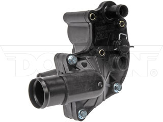 Dorman 902-210 Engine Coolant Thermostat Housing Assembly for 2005-2010 Ford Mustang - Black