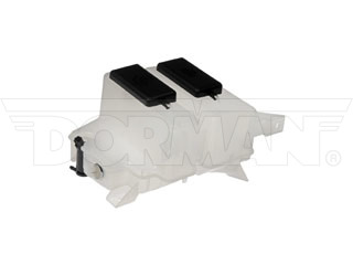 Dorman 603-057 Dual Coolant & Windshield Washer Fluid Reservoir for 1995-2011 Ford, 1997-2001 Mercury - Black & White