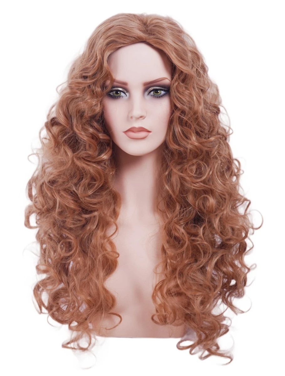 UPC 703510004871 product image for Bofudo 28 Inches Long Wavy Wigs for Women Strawberry Blonde Natural Curly Wig Li | upcitemdb.com