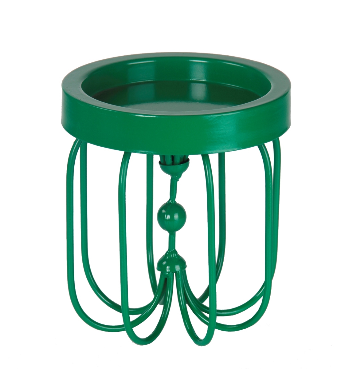 18779 Small Iron Candle Holder - Green