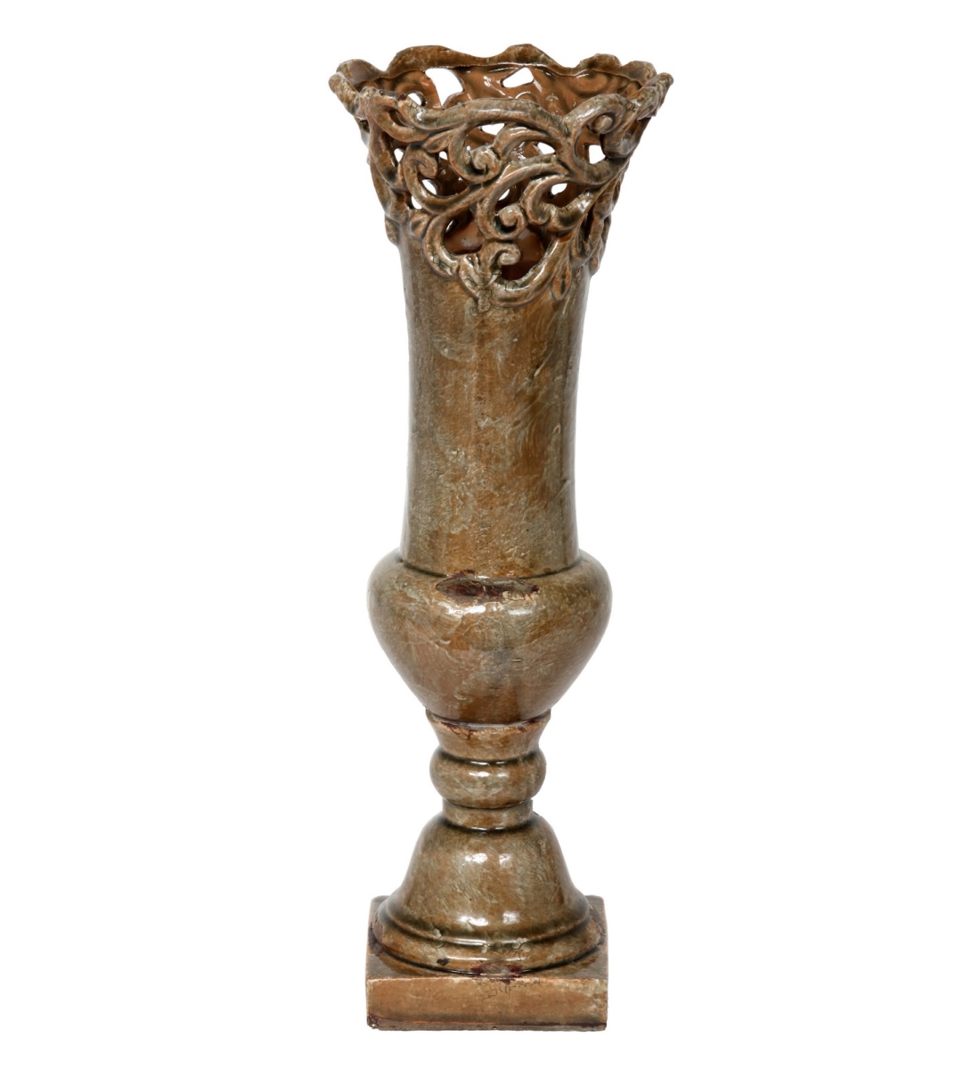 66492 Ceramic Vase - Large, 7 X 7 X 20 In.