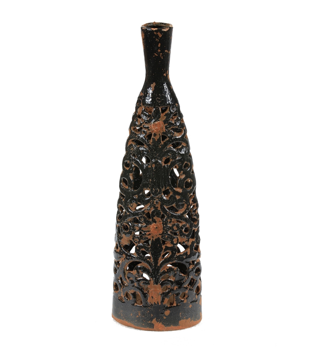 66536 Large Ceramic Vase, 7 X 5 X 22.5 In.