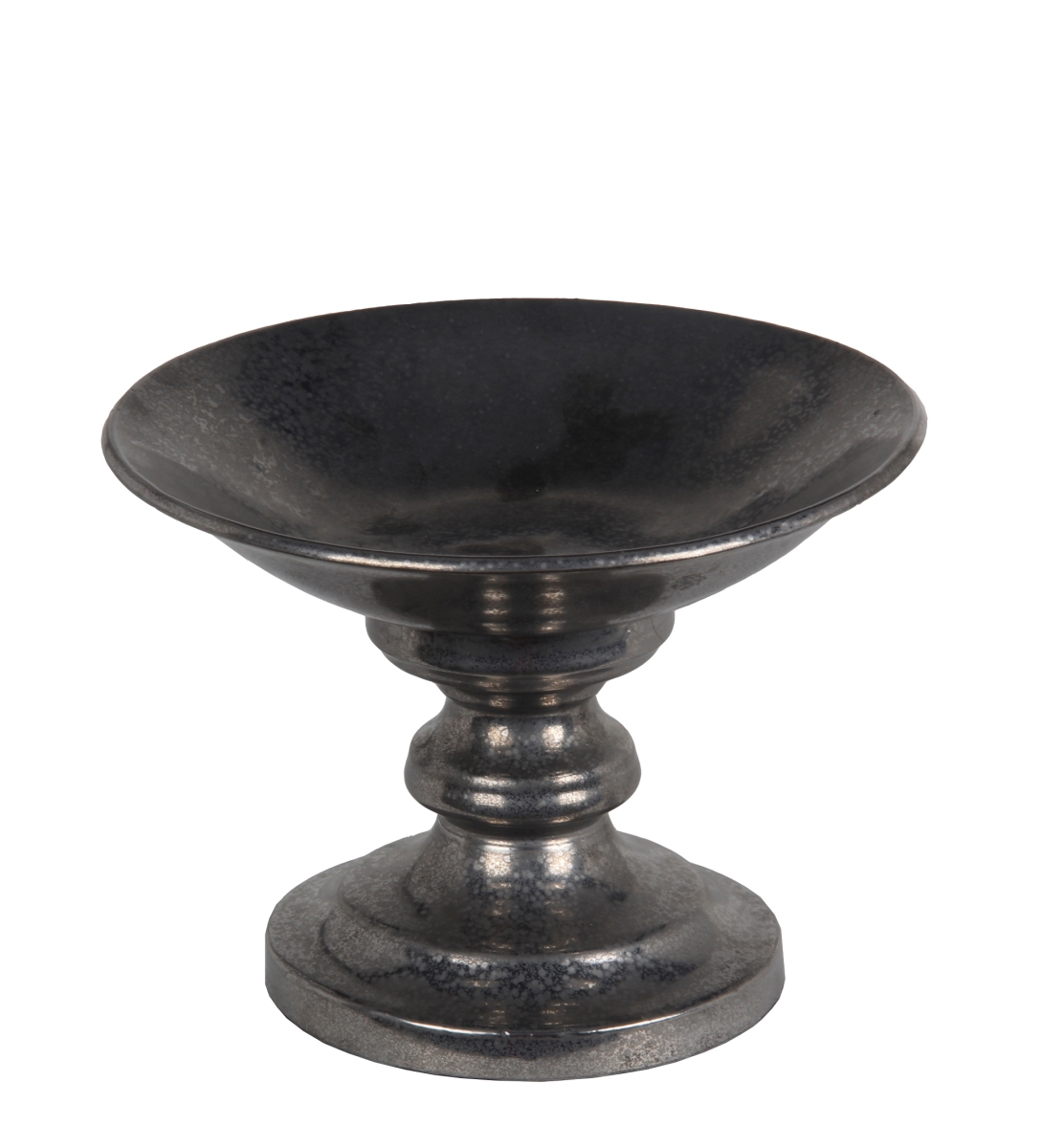 66950 10 X 10 X 7.5 In. Pewter Ceramic Bowl, Small